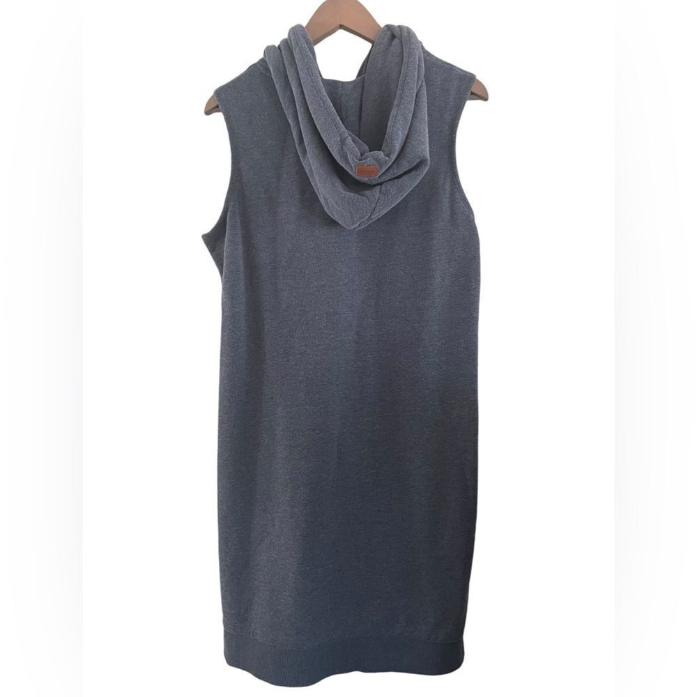 WANAKOME Nancy Dress in Blue Hooded Sleeveless Sweater dress size Large - Picture 5 of 8